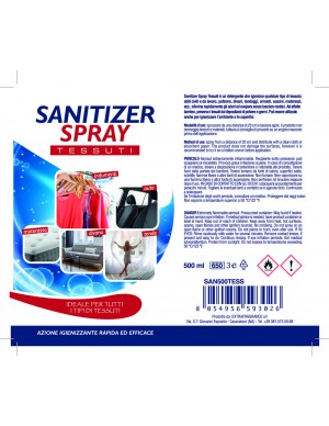 Sanitizer tessuti è un detergente per la pulizia di ogni tipo di tessuti