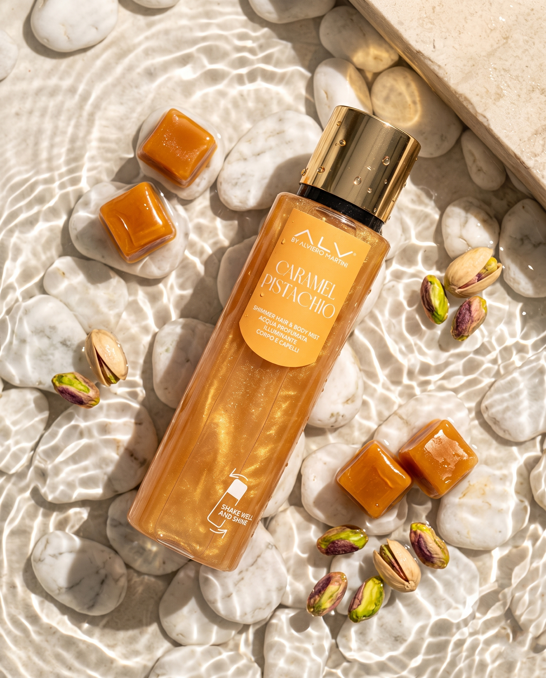 ALV Caramel Pistachio | Shimmer Hair & Body Mist 200ml