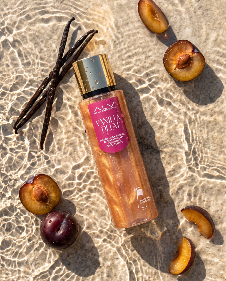ALV Vanilla Plum | Shimmer Hair & Body Mist 200ml
